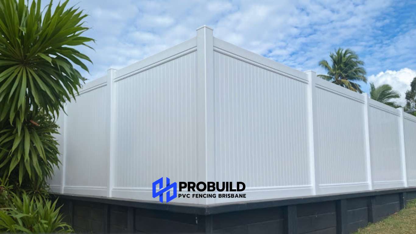 Picket Top Semi-Privacy PVC Fence Gold Coast